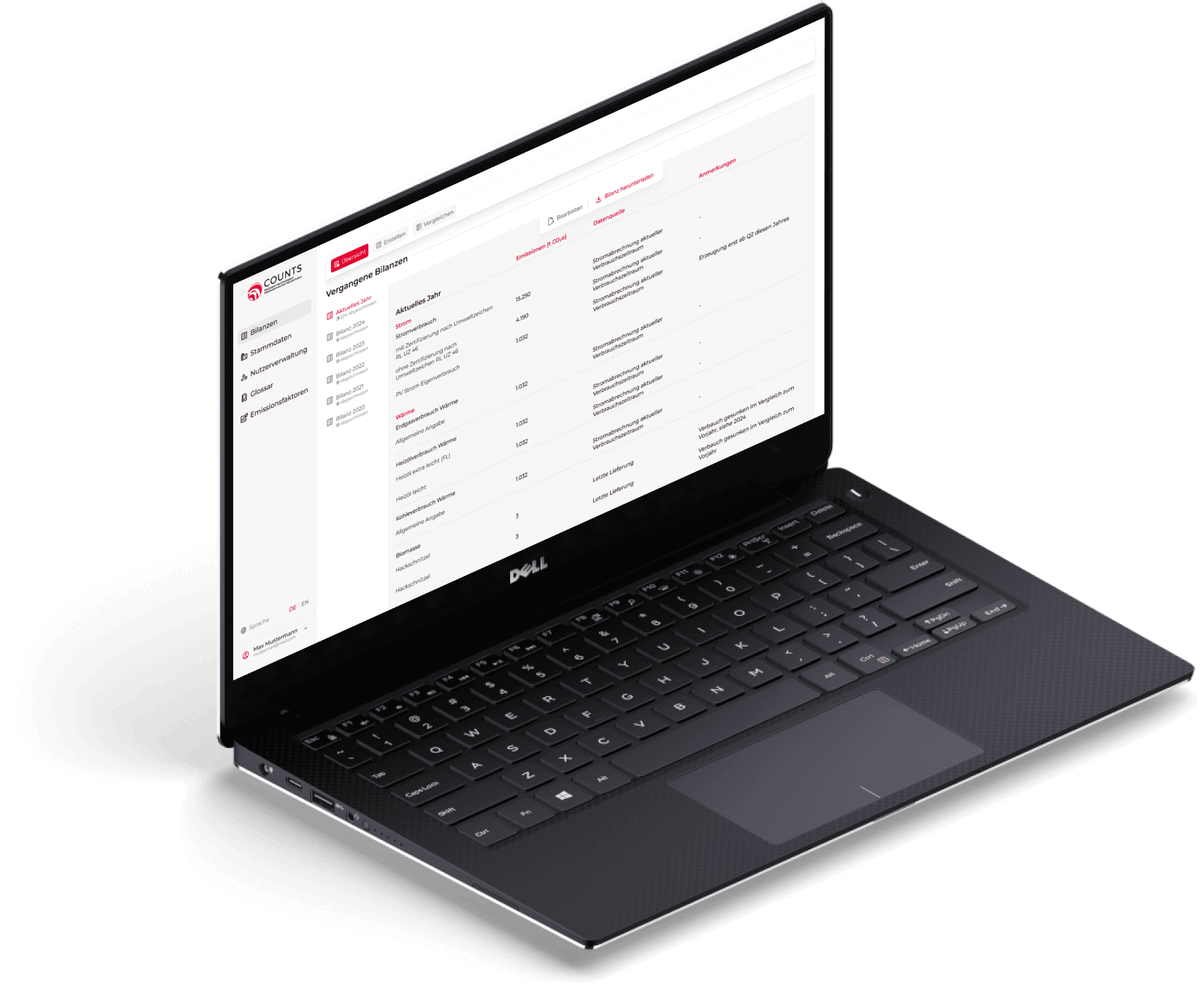 COUNTS Laptop Mockup