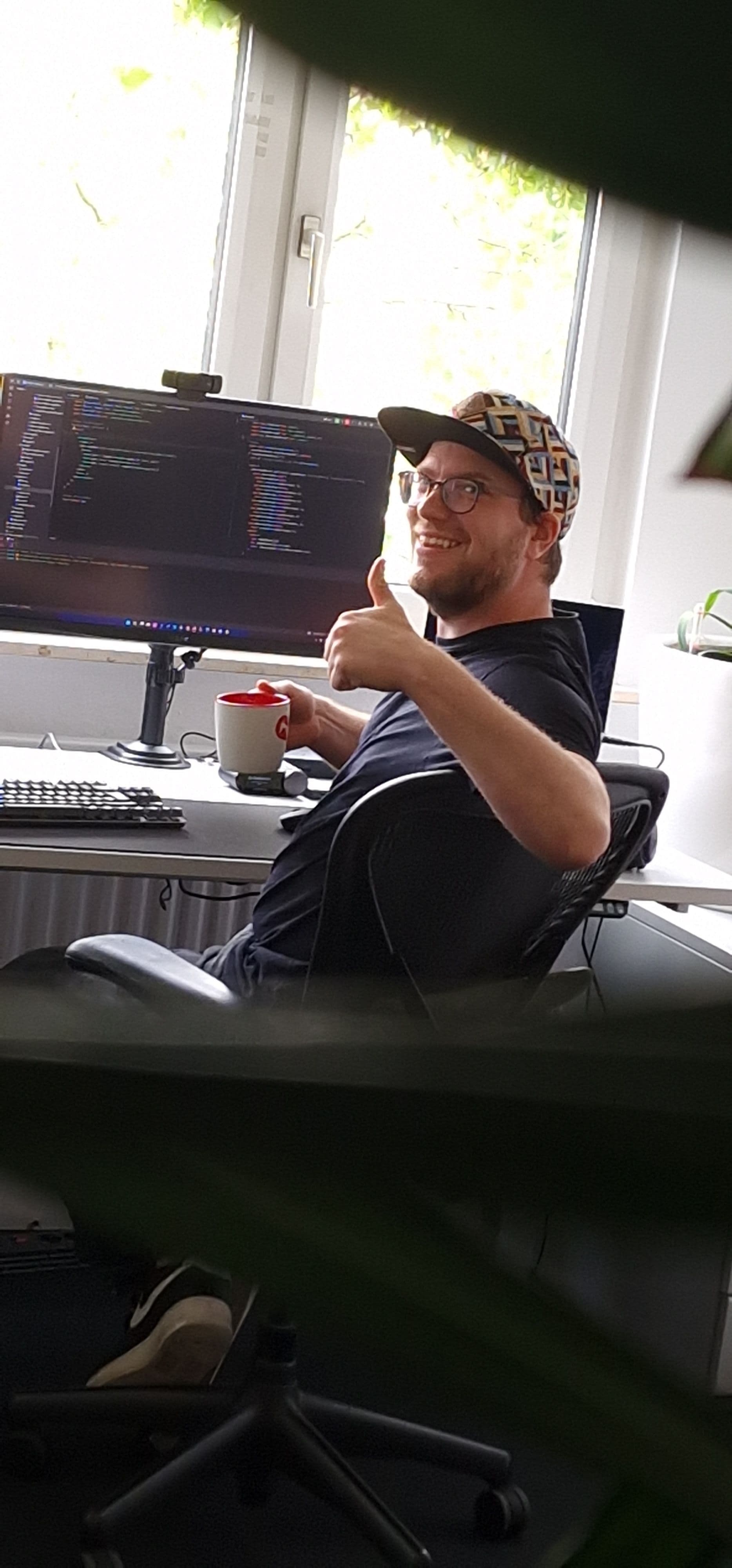 Torsten im Büro