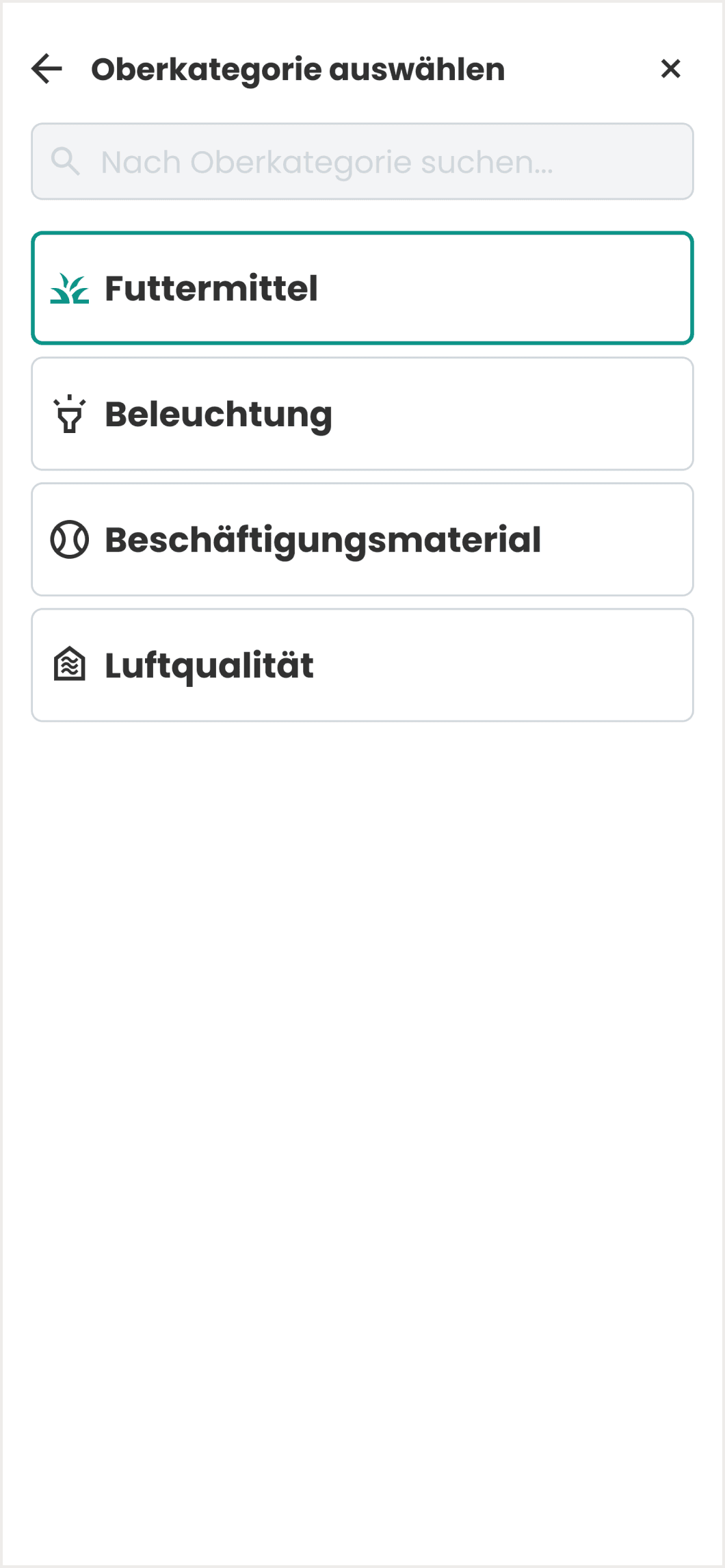 Kontrolle in der VetMobil App